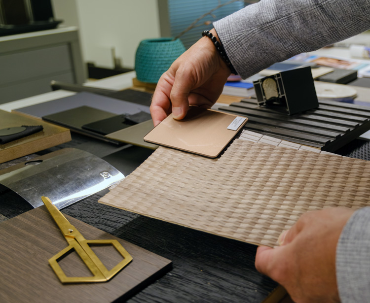 Combinations of materials are core to our work and we will help clients select those as part of the design process